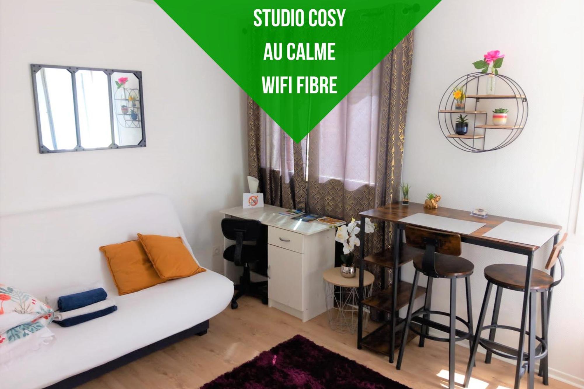 Le Zen -Studio Tout Equipe- Wifi Fibre- Centre Ville Avec Parking Tarbes Luaran gambar